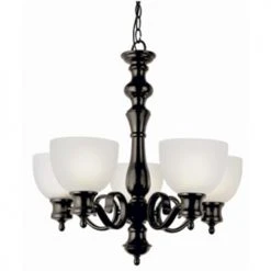 Best Sale 🥰 Patriot Lighting® Arabella 5-Light Oil Rubbed Bronze Chandelier 🥰