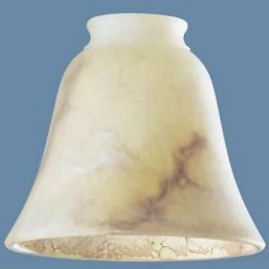 Hot Sale ⭐ Patriot Lighting® Brown Marble Bell Replacement Glass With 2-1/4" Fitter 🧨