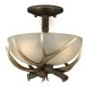 Brand new 🔥 Patriot Lighting® Yoho Black Walnut Antler Semi-Flush Mount Ceiling Light ✨ -Patriot Lighting Sales C0014