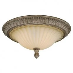 Brand new ✨ Patriot Lighting® Avenant French Bronze 3 Light Flush Mount Ceiling Light ⌛