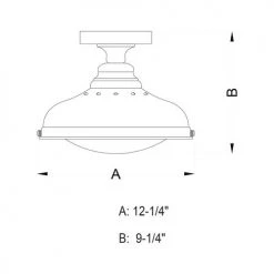 Cheap ✔️ Patriot Lighting® Keenan Oil Rubbed Bronze 1 Light Semi-Flush Mount Ceiling Light 👍 -Patriot Lighting Sales C0113 DWG