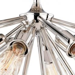 Top 10 😉 Patriot Lighting® Estelle Polished Nickel 6 Light Semi-Flush Mount Ceiling Light ❤️ -Patriot Lighting Sales C0161 2