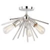 Brand new ⭐ Patriot Lighting® Estelle Polished Nickel 3 Light Semi-Flush Mount Ceiling Light ✔️ -Patriot Lighting Sales C0163