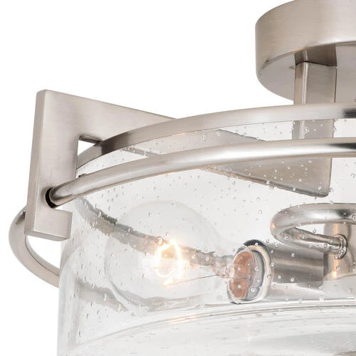 Buy 🔔 Patriot Lighting® Addison Satin Nickel Semi-Flush Mount Ceiling Light 🧨 5 Buy 🔔 Patriot Lighting® Addison Satin Nickel Semi-Flush Mount Ceiling Light 🧨 - Image 3