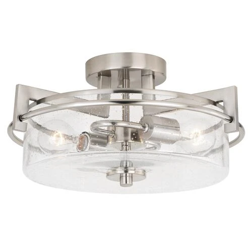 Buy 🔔 Patriot Lighting® Addison Satin Nickel Semi-Flush Mount Ceiling Light 🧨 3 Buy 🔔 Patriot Lighting® Addison Satin Nickel Semi-Flush Mount Ceiling Light 🧨