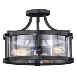 New ⌛ Patriot Lighting® Holbrook Noble Bronze Semi-Flush Mount Ceiling Light 💯