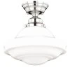 Buy 🎁 Patriot Lighting® Huntley Satin Nickel Semi-Flush Mount Ceiling Light 😀 -Patriot Lighting Sales C0176