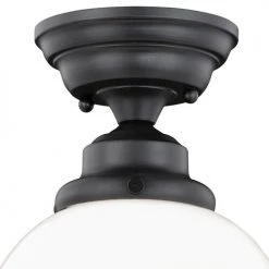 Cheap 🔔 Patriot Lighting® Huntley Oil Rubbed Bronze Semi-Flush Mount Ceiling Light ❤️ -Patriot Lighting Sales C0178 1