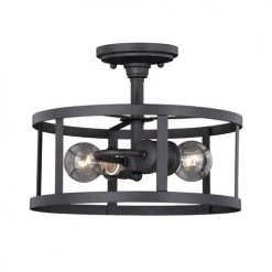 Best Pirce 😀 Patriot Lighting® Akron Oil Rubbed Bronze Semi-Flush Mount Ceiling Light 🥰