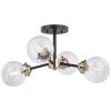Discount 🤩 Patriot Lighting® Orbit Oil Rubbed Bronze 4 Light Semi-Flush Mount Ceiling Light 💯 -Patriot Lighting Sales C0194