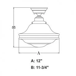 Best Sale ⭐ Patriot Lighting® Huntley Satin Nickel Semi-Flush Mount Ceiling Light ⭐ 13 Best Sale ⭐ Patriot Lighting® Huntley Satin Nickel Semi-Flush Mount Ceiling Light ⭐ -Patriot Lighting Sales C0197 DWG