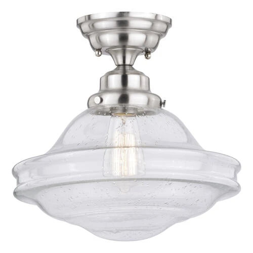 Best Sale ⭐ Patriot Lighting® Huntley Satin Nickel Semi-Flush Mount Ceiling Light ⭐ 3 Best Sale ⭐ Patriot Lighting® Huntley Satin Nickel Semi-Flush Mount Ceiling Light ⭐