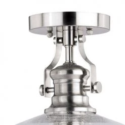 Hot Sale ✨ Patriot Lighting® Beloit Satin Nickel Semi-Flush Mount Ceiling Light 😉 -Patriot Lighting Sales C0204 1