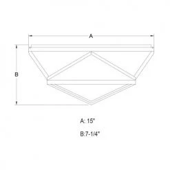 Outlet 🌟 Patriot Lighting® Hailey Satin Nickel Flush Mount Ceiling Light 🔥 9 Outlet 🌟 Patriot Lighting® Hailey Satin Nickel Flush Mount Ceiling Light 🔥 -Patriot Lighting Sales C0205 DWG
