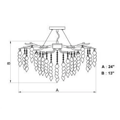 Coupon ✔️ Patriot Lighting® Rainier Satin Nickel 4 Light Semi-Flush Mount Ceiling Light 🧨 -Patriot Lighting Sales C0222 DWG