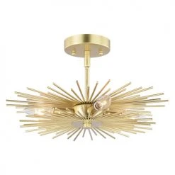 Best reviews of 🧨 Patriot Lighting® Nikko Gold Semi-Flush Mount Ceiling Light 👍