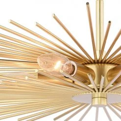 Discount ❤️ Patriot Lighting® Nikko Gold Semi-Flush Mount Ceiling Light 🧨 -Patriot Lighting Sales C0228 2