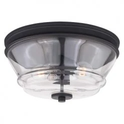 Cheap 🎉 Patriot Lighting® Toledo Matte Black Flush Mount Ceiling Light 🎁