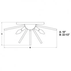 Cheap 🎁 Patriot Lighting® Aria Chrome Flush Mount Ceiling Light 🎁 -Patriot Lighting Sales C0235 DWG