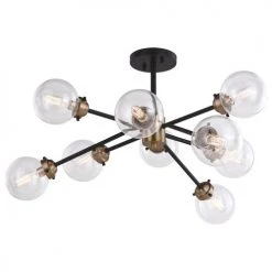 Top 10 🤩 Patriot Lighting® Orbit Oil Rubbed Bronze 9 Light Semi-Flush Mount Ceiling Light ✨