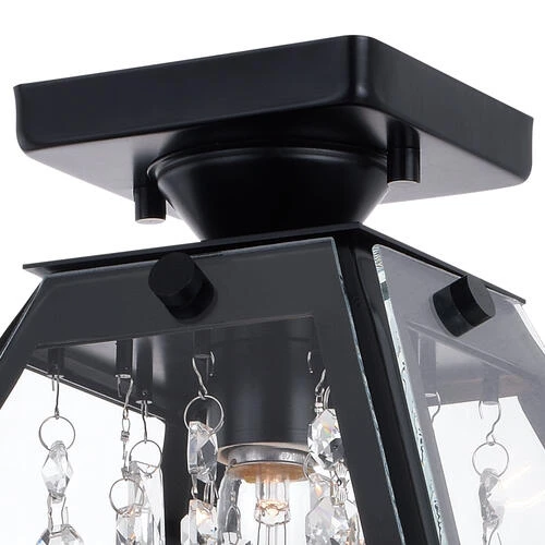 Cheap ⭐ Patriot Lighting® Tremont Matte Black Semi-Flush Mount Ceiling Light ❤️ 5 Cheap ⭐ Patriot Lighting® Tremont Matte Black Semi-Flush Mount Ceiling Light ❤️ - Image 3