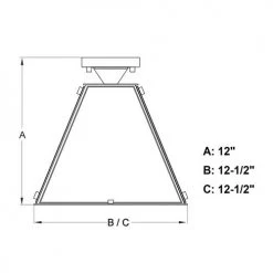 Cheap ⭐ Patriot Lighting® Tremont Matte Black Semi-Flush Mount Ceiling Light ❤️ 11 Cheap ⭐ Patriot Lighting® Tremont Matte Black Semi-Flush Mount Ceiling Light ❤️ -Patriot Lighting Sales C0240 DWG