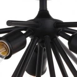 Discount ⭐ Patriot Lighting® Estelle Matte Black 3 Light Semi-Flush Mount Ceiling Light 😀 -Patriot Lighting Sales C0249 2