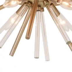 Outlet ❤️ Patriot Lighting® Aria Natural Brass Flush Mount Ceiling Light 🌟 10 Outlet ❤️ Patriot Lighting® Aria Natural Brass Flush Mount Ceiling Light 🌟 -Patriot Lighting Sales C0250 2