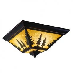 Outlet ✔️ Patriot Lighting® Yosemite Burnished Bronze Flush Mount Ceiling Light 🛒