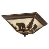 Coupon 🌟 Patriot Lighting® Bozeman Burnished Bronze Flush Mount Ceiling Light 🎁 -Patriot Lighting Sales CC55714BBZ