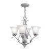Coupon 🔔 Patriot Lighting® Monrovia Brushed Nickel 4 Light Chandelier ✔️ -Patriot Lighting Sales CH35404BN