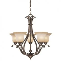 Wholesale 🥰 Patriot Lighting® Monrovia Royal Bronze 5 Light Chandelier ❤️