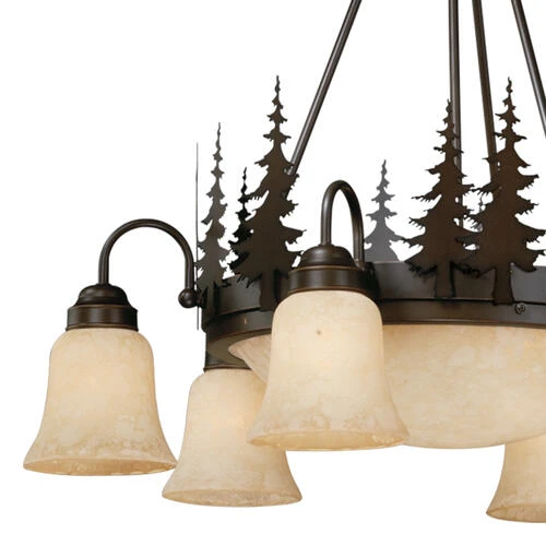 Budget 😀 Patriot Lighting® Yosemite Burnised Bronze 9 Light Chandelier 🎉 4 Budget 😀 Patriot Lighting® Yosemite Burnised Bronze 9 Light Chandelier 🎉 - Image 2
