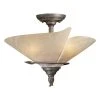 Hot Sale ✨ Patriot Lighting® Capri Black Walnut Semi-Flush Mount Ceiling Light ✨