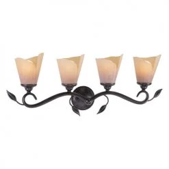 Best deal ✨ Patriot Lighting® Capri Black Walnut 4 Light Vanity Light 😀