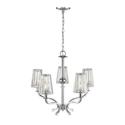 Cheapest 🥰 Patriot Lighting® Elegant Home Erida Chrome 5-Light Chandelier 👍 3 Cheapest 🥰 Patriot Lighting® Elegant Home Erida Chrome 5-Light Chandelier 👍