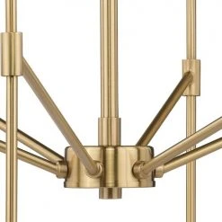 Wholesale 😍 Patriot Lighting® Kedzie Natural Brass 6 Light Chandelier 🎉 -Patriot Lighting Sales H0178 2