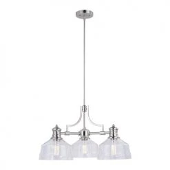 Budget ⭐ Patriot Lighting® Beloit Satin Nickel 3 Light Chandelier 🎉