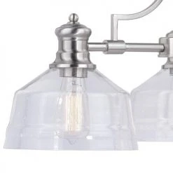 Budget ⭐ Patriot Lighting® Beloit Satin Nickel 3 Light Chandelier 🎉 -Patriot Lighting Sales H0220 3