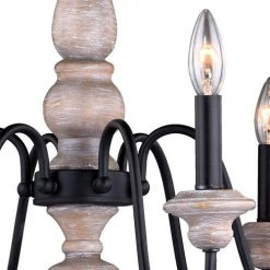 Hot Sale 🥰 Patriot Lighting® Georgetown Oil Burnised Bronze 6 Light Chandelier ❤️ -Patriot Lighting Sales H0236 2