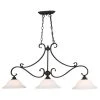 Budget ⭐ Patriot Lighting® Monrovia Oil Burnished Bronze 3 Light Chandelier ✔️