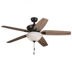 Hot Sale 🔥 Patriot Lighting™ Lincoln Park II 52" Oil-Rubbed Bronze Indoor LED Ceiling Fan 😉