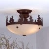 Best Sale 💯 Patriot Lighting® Yosemite Burnished Bronze 2 Light Semi-Flush Mount Ceiling Light 🥰