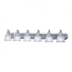 Brand new ⭐ Patriot Lighting® Lasalle Brushed Nickel 6 Light Vanity Light ⭐