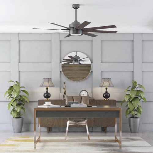 Budget ⌛ Patriot Lighting™ Grand Haven II 62" Oil-Rubbed Bronze Indoor LED Ceiling Fan ✨ 4 Budget ⌛ Patriot Lighting™ Grand Haven II 62" Oil-Rubbed Bronze Indoor LED Ceiling Fan ✨ - Image 2