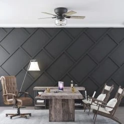 Cheapest 🎁 Patriot Lighting™ Anahy 44" Matte Black Indoor LED Ceiling Fan 🧨 -Patriot Lighting Sales LS 3550723 20752 P SC