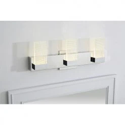 Discount ⌛ Patriot Lighting® Lico Polished Chrome 3-light LED Vanity Light 🎉 -Patriot Lighting Sales Lico TOP