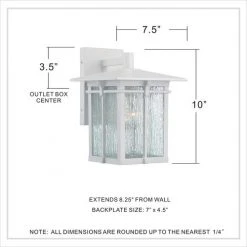 Coupon ⭐ Patriot Lighting® Wren White Outdoor Wall Light 🔥 -Patriot Lighting Sales MND2523B1 DIM