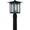 Outlet ❤️ Patriot Lighting® Wren Matte Black Post Light 🔔 -Patriot Lighting Sales MND2523D