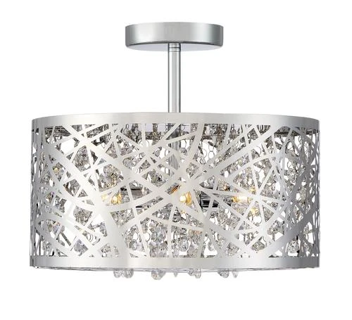 Hot Sale ⌛ Patriot Lighting® Elegant Home Braylen Chrome 5-Light Semi-Flush Mount Ceiling Light ✔️ 5 Hot Sale ⌛ Patriot Lighting® Elegant Home Braylen Chrome 5-Light Semi-Flush Mount Ceiling Light ✔️ - Image 3